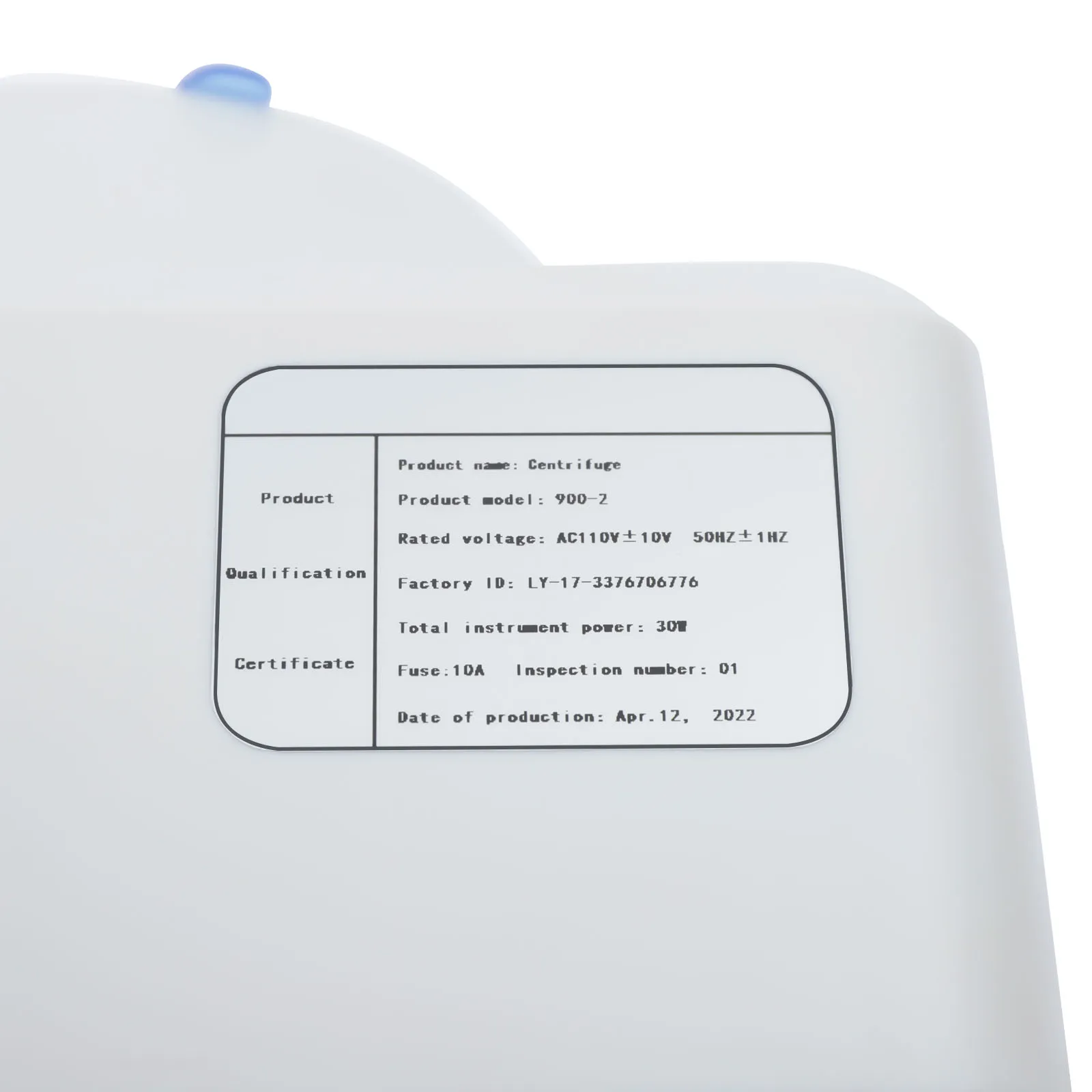Electric Laboratory Centrifuge 900-2, Centrifuge Machine, 6×20ml High Capacity, 4000rpm Speed, Adjustable Timer, ABS Body, Clear Lid, Quiet Motor, Stable Non-slip Base, Variable Speed, Scientific Medical Sample Particle Separation, 110V US Plug