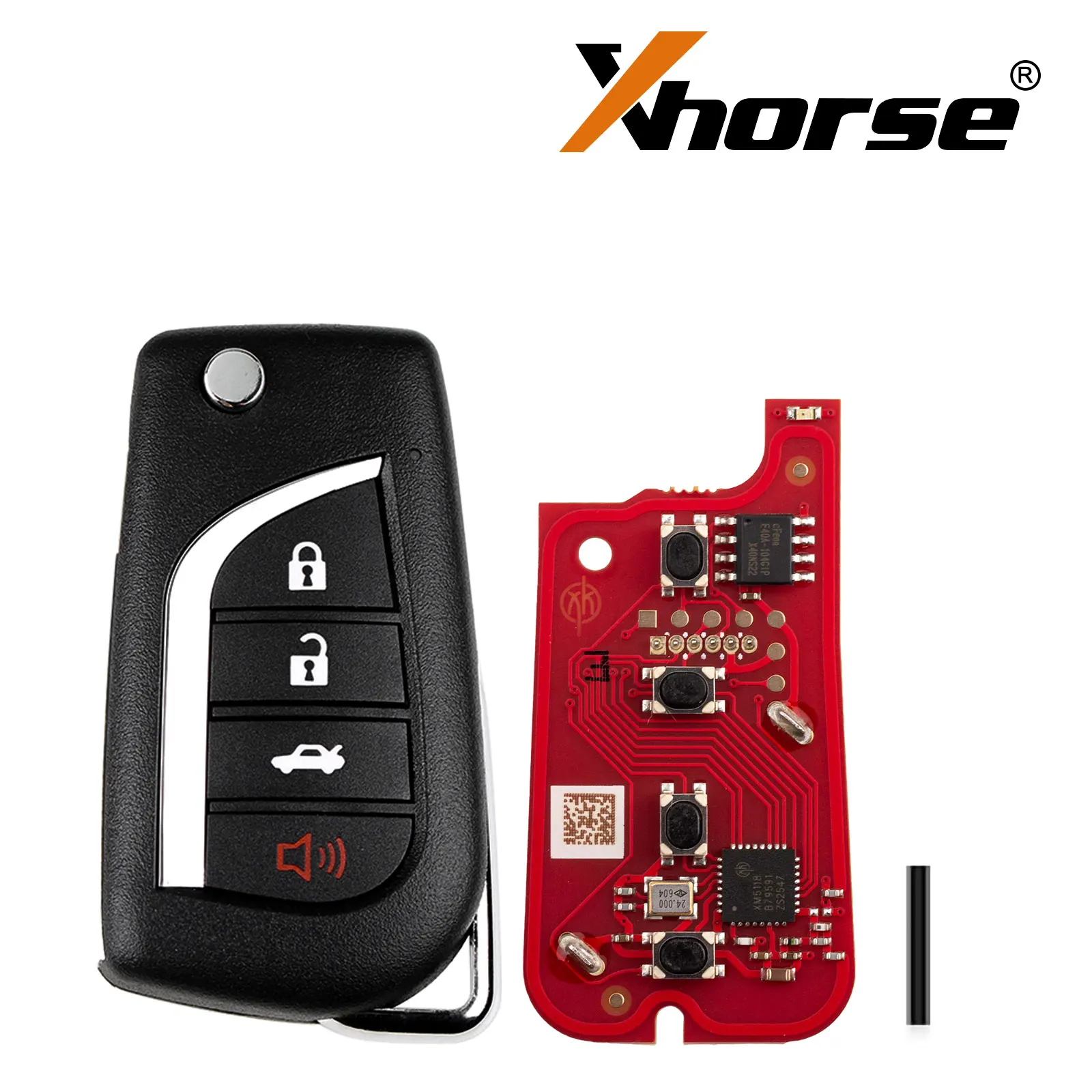 5 Piece XHORSE XKTO12EN TOY.T Style Second Generation Universal Wire Remote Key English Version