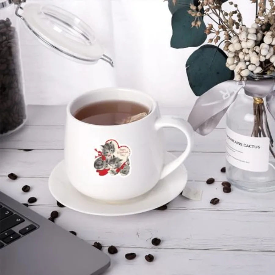 Cute Vinyl Laptop, Waterproof Aesthetic Stickers, Pink Sticker Pack for Girls Water Bottles Laptop Computer Phone Guitar 60 Coq