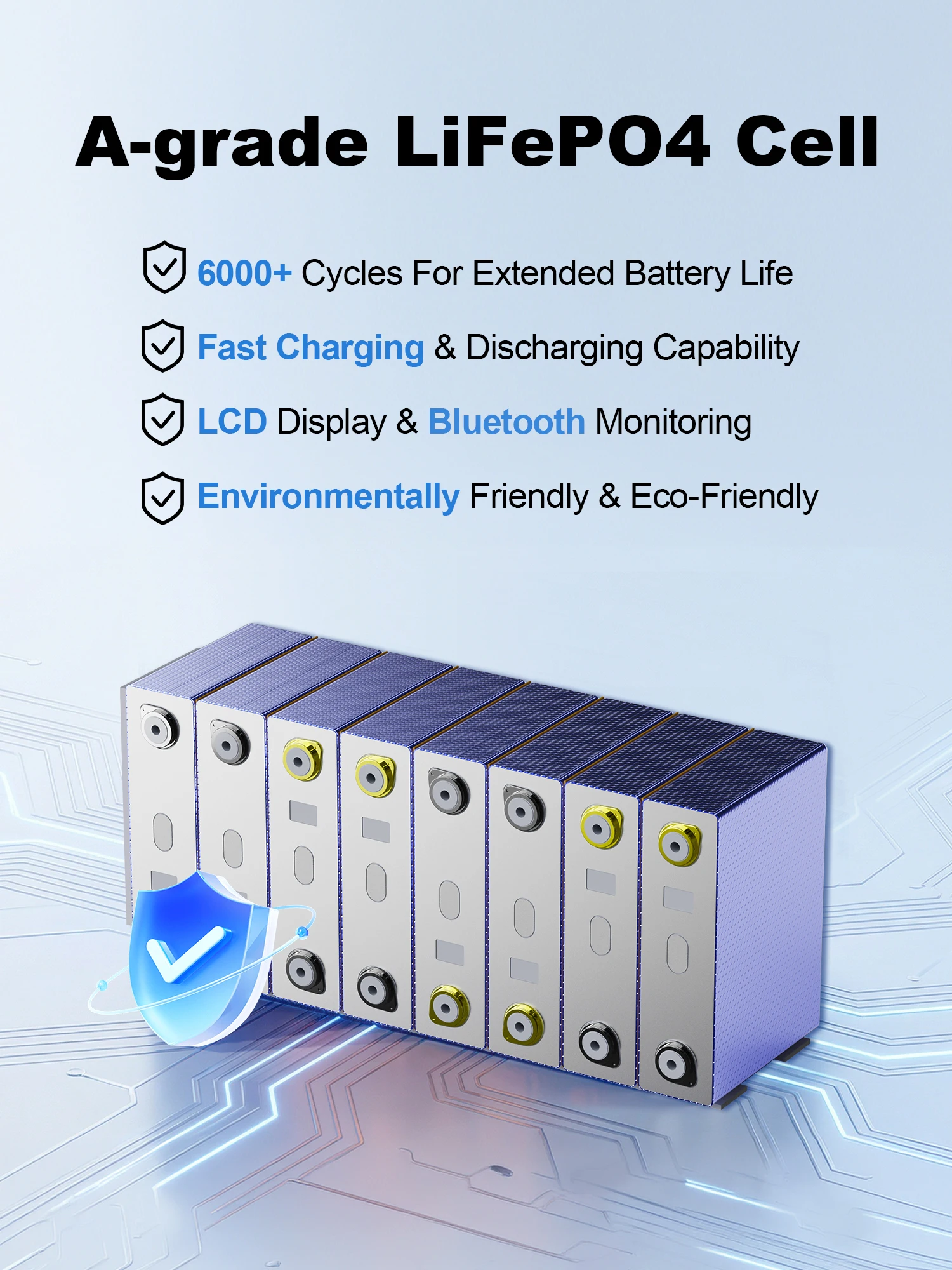 SANDISOLAR 12.8V 100AH 200Ah LiFePO4 Battery Deep Cycle Rechargeable Lithium Battery IP54 Waterproof for Off Grid Solar