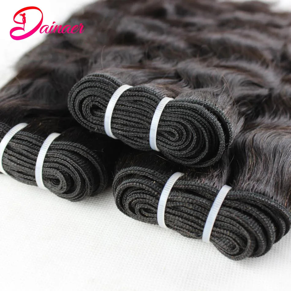 Peruvian Natural Wave Bundles 100% Human Hair 3 PCS/Lot Sew in Hair Extensions For Women Natural Color Thick End 8-30Inch
