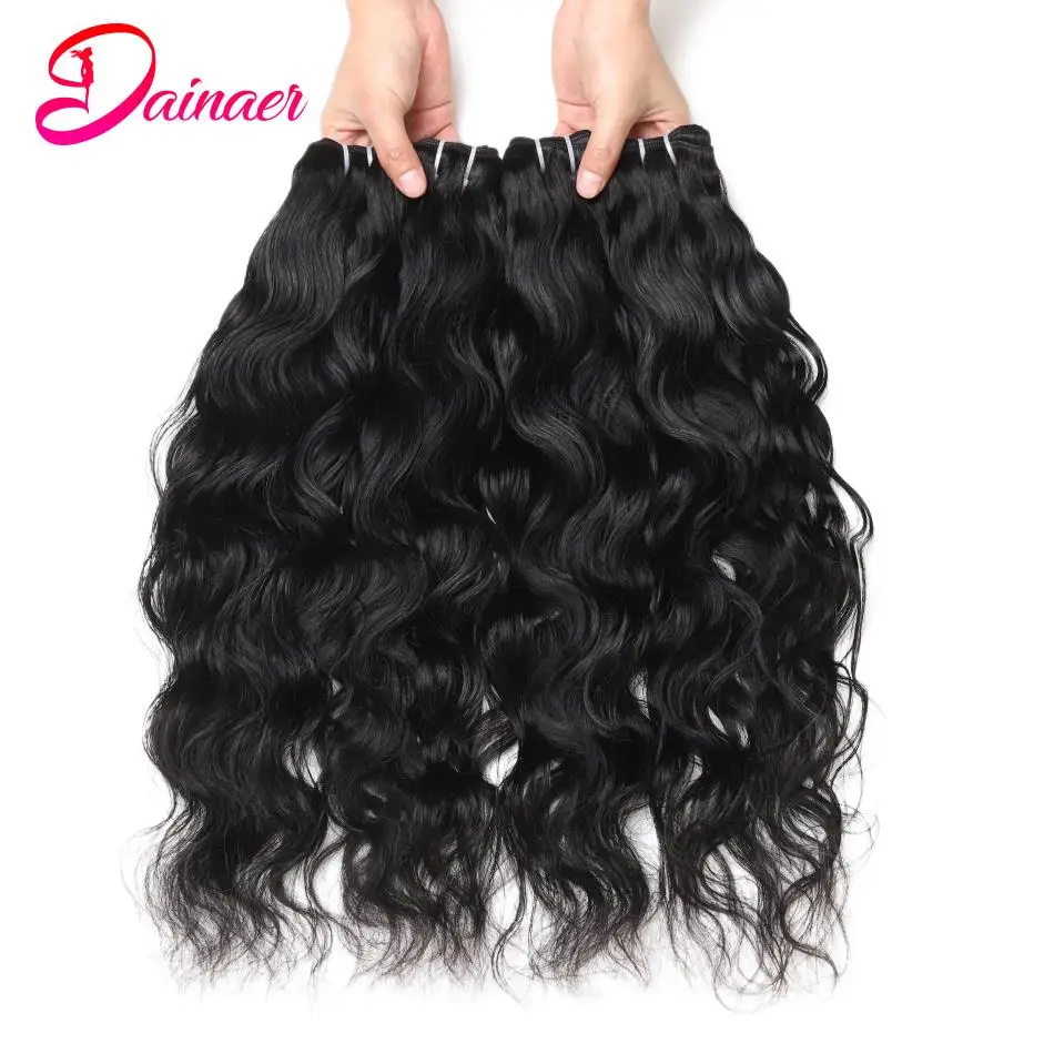 Peruvian Natural Wave Bundles 100% Human Hair 3 PCS/Lot Sew in Hair Extensions For Women Natural Color Thick End 8-30Inch