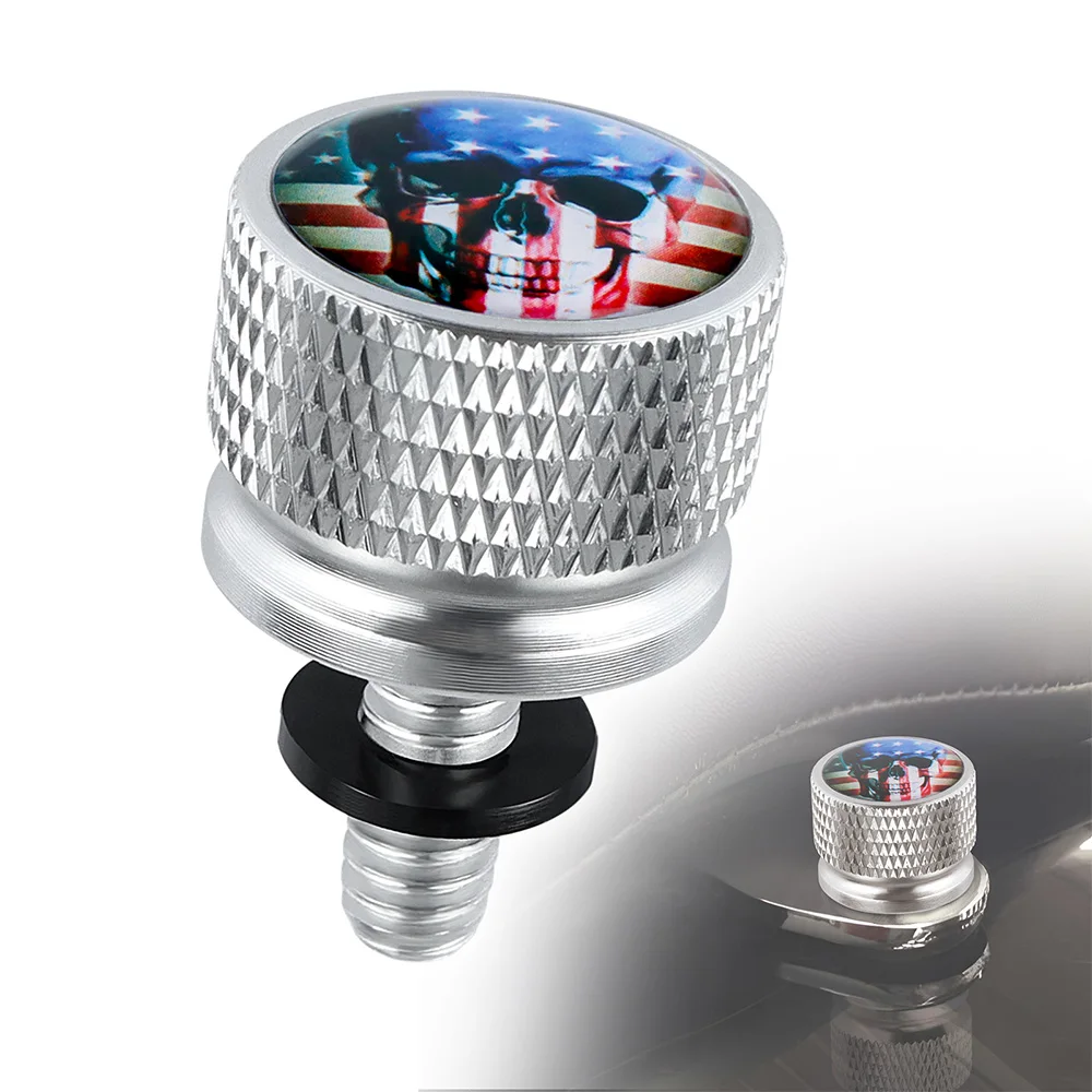Motorcycle Accessories Rear Fender Seat Bolt Screw American Flag Chrome for Harley Electra Street Glide