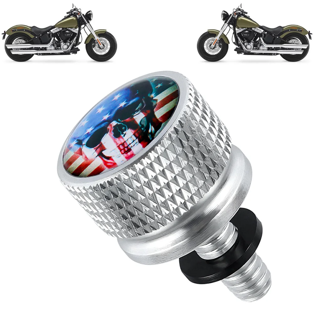 Motorcycle Accessories Rear Fender Seat Bolt Screw American Flag Chrome for Harley Electra Street Glide