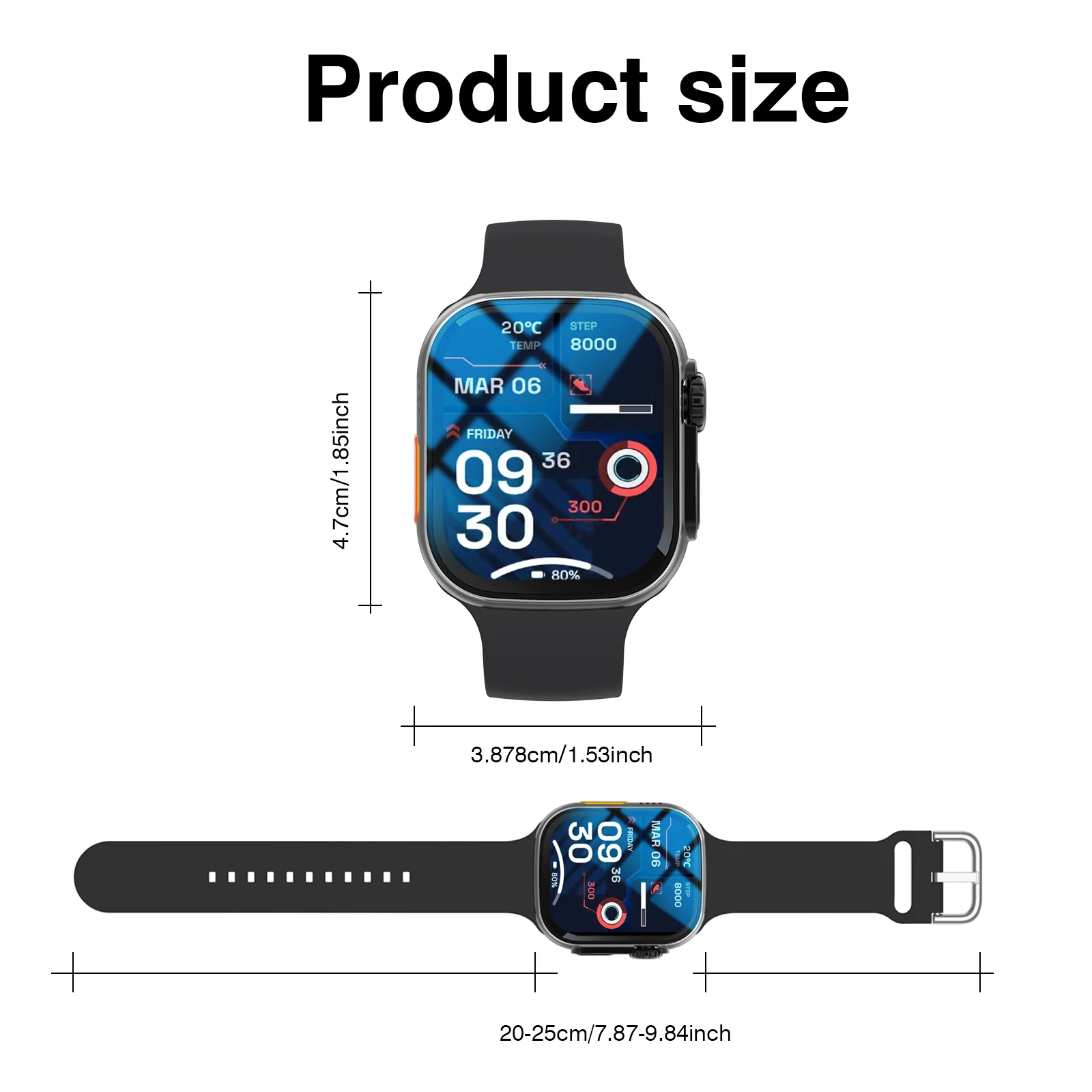 2026 New Full-Touch High-Definition Men'S and Women'S Sports Smartwatch Features, Wireless Dialing, Answering Calls, Motion Tracking, Music Control.Suitable for Android & Iphone
