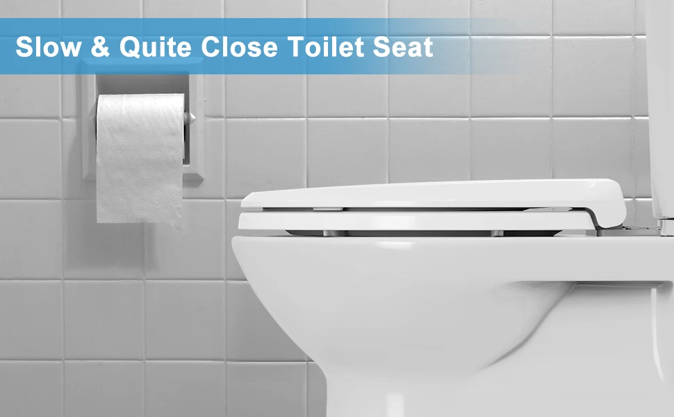 White Round Toilet Seat with Built-in Magnetic Potty Training Seat, Soft Quiet Close Non-Slip Cover for Round Oval Toilets, Easy Install Clean for Adult Kids