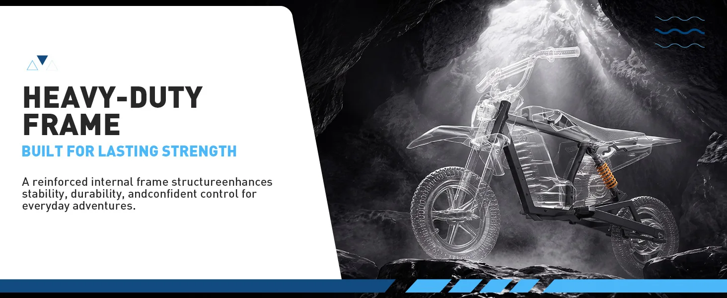 Hiboy DK2 Electric Dirt Bike for Kids Age 3-7 , Up to 13Mph 3-Speed Motorcycle & 11.2 Miles Range with Smart LED Display Gift for Boys Girls