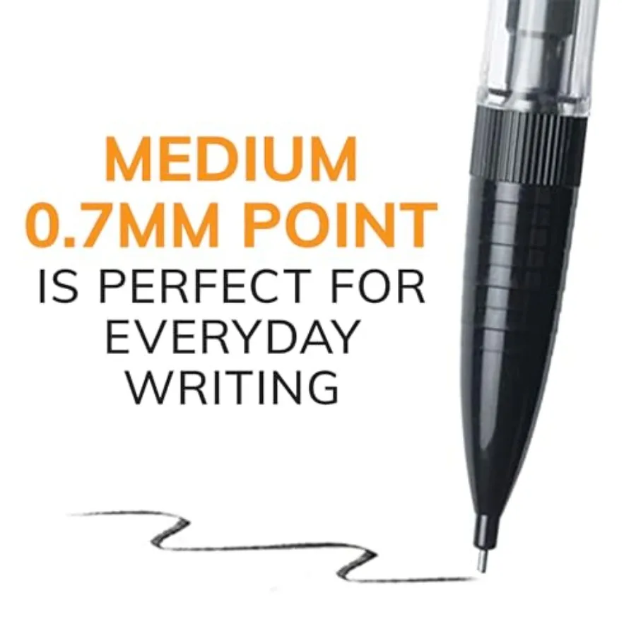 Xtra-Smooth Mechanical Pencils with Erasers, Medium Point 0.7mm,10-Count Pack, Bulk Mechanical Pencils for School or Office Sup