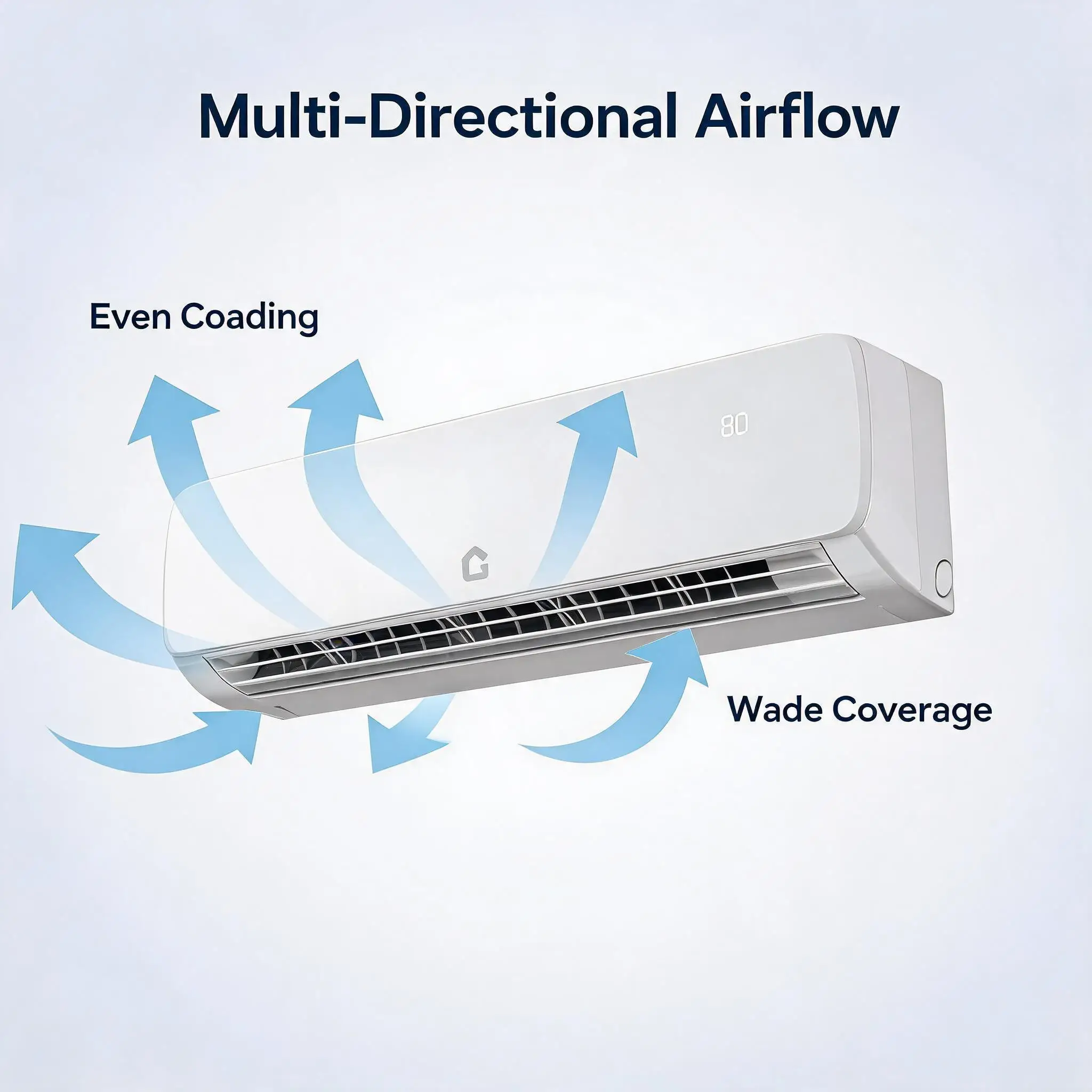 Mini Split Wall Mounted Air Conditioner And Heat Pump 9000 BTU Ultra Quiet 19 SEER2 3 In 1 Inverter Cooling Heating Dehumidifying 115V Energy Efficient Pre Charged Line Set