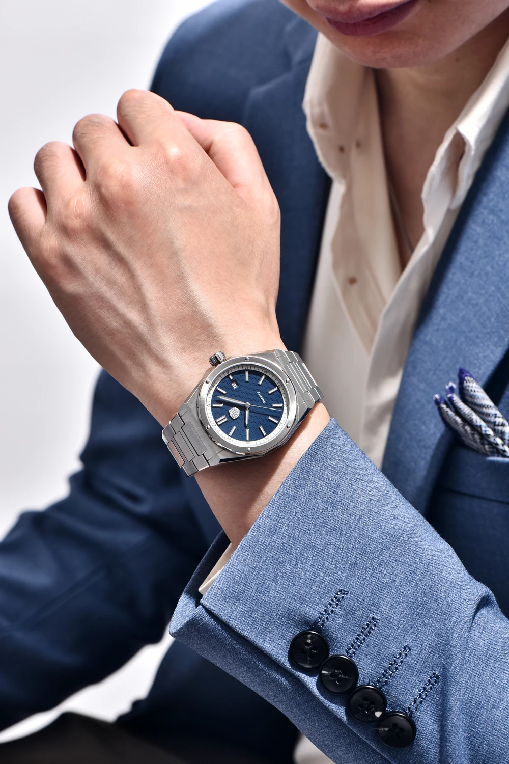 2026 New RollsTimi Men's Watches Top Luxury Man Quartz Watch For Men AR Sapphire Mirror Waterproof Stainless Steel Luminous Clock