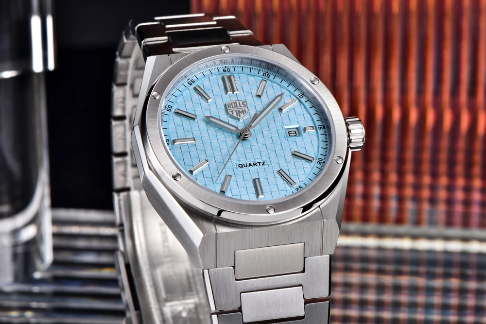 2026 New RollsTimi Men's Watches Top Luxury Man Quartz Watch For Men AR Sapphire Mirror Waterproof Stainless Steel Luminous Clock