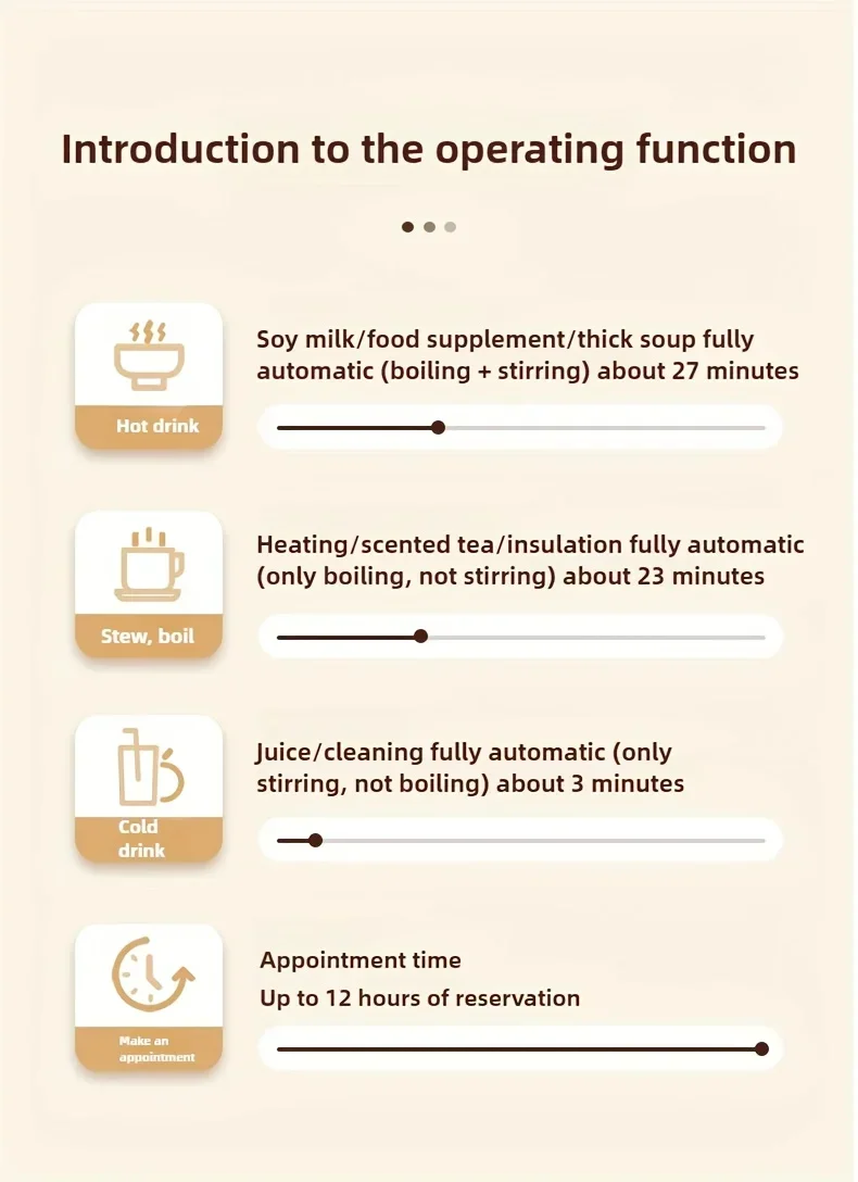 Portable baby Food Wall Breaker Heating mini Soybean Milk Machine Bass Multifunctional Home Cooking Blender Machine