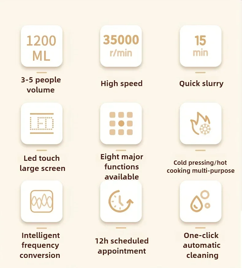 Portable baby Food Wall Breaker Heating mini Soybean Milk Machine Bass Multifunctional Home Cooking Blender Machine