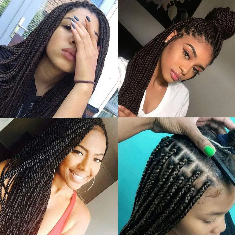 6 Packs Pre-Stretched Braiding Hair 18 Inch Gradient Yaki Straight Crochet Braid with Yaki Texture Professional Synthetic Extensions 1B/30/27