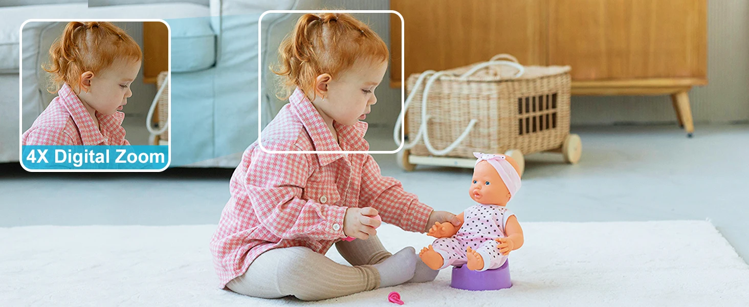 GENBOLT 2K WiFi Indoor House Security Camera Wireless, Pan Tilt Pet Camera with 5000mAh Battery Powered, IP Camera CCTV Nanny Dog Cam Baby Monitor with PIR Detection