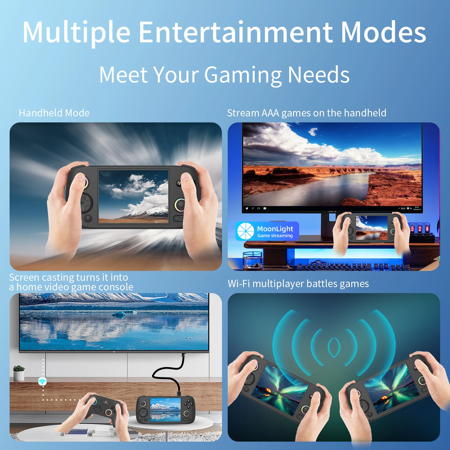 Anbernic RG 406H Retro Handheld Game Console 4inch IPS Multi-touch Screen 5000mAh Android Video Games Player Support FOTA Update