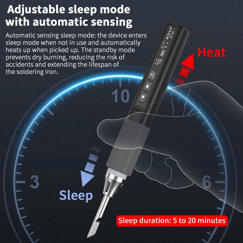 ZOYI ZT-N1 Smart Soldering Iron 96W Electrician Portable Constant Temperature Welding Pen for Home Maintenance Welding