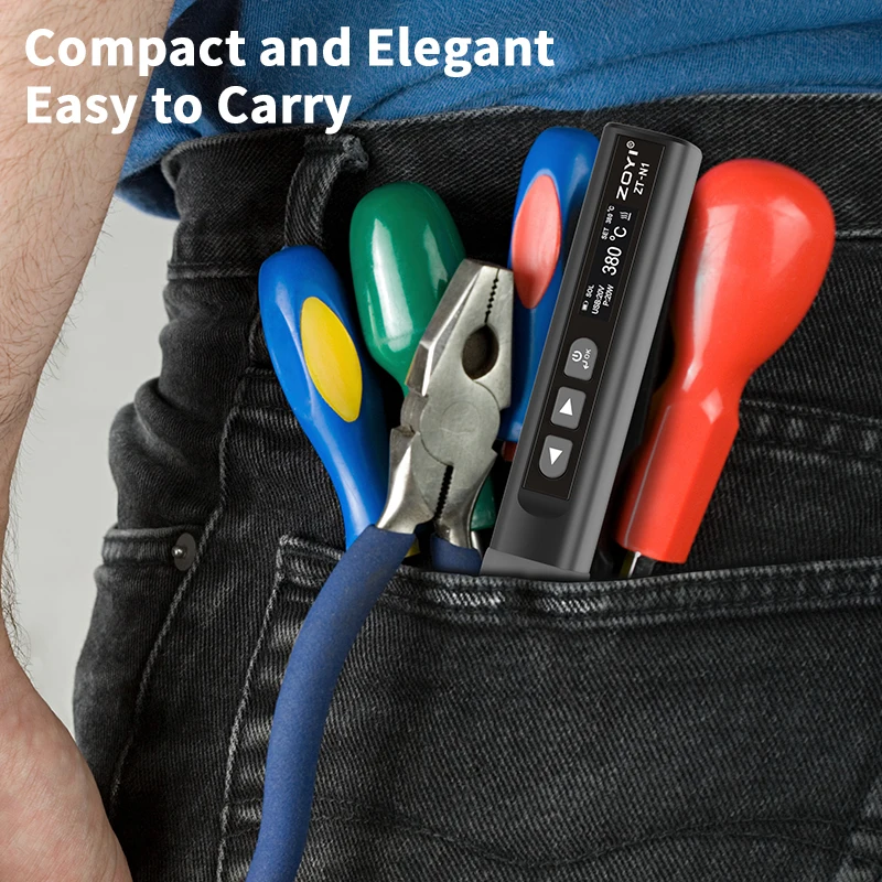 ZOYI ZT-N1 Smart Soldering Iron 96W Electrician Portable Constant Temperature Welding Pen for Home Maintenance Welding