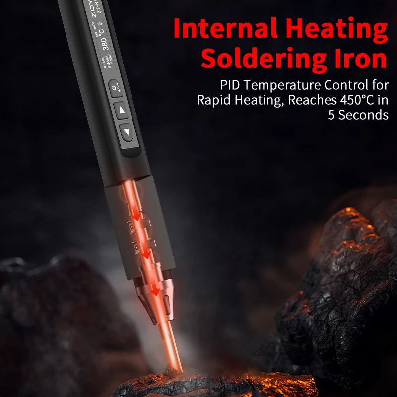 ZOYI ZT-N1 Smart Soldering Iron 96W Electrician Portable Constant Temperature Welding Pen for Home Maintenance Welding