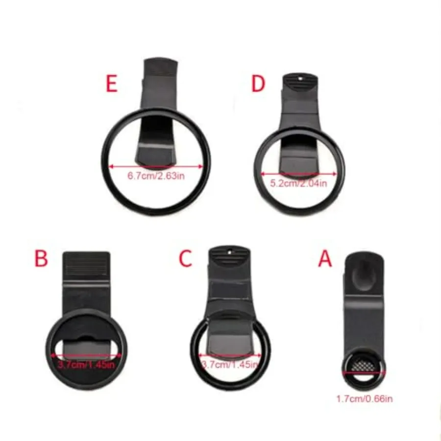 17-67mm Clip-on Polarizer Filter for Smartphone DSLR Camera Lens Black Reduces Glare and Enhances Color Saturation