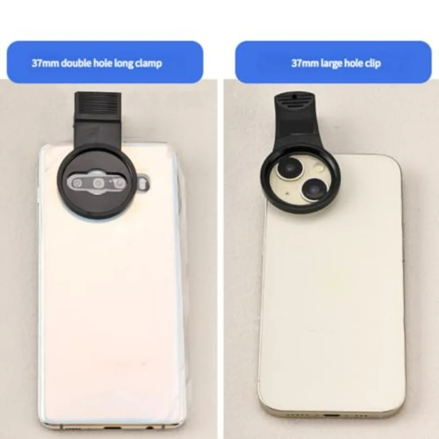 17-67mm Clip-on Polarizer Filter for Smartphone DSLR Camera Lens Black Reduces Glare and Enhances Color Saturation