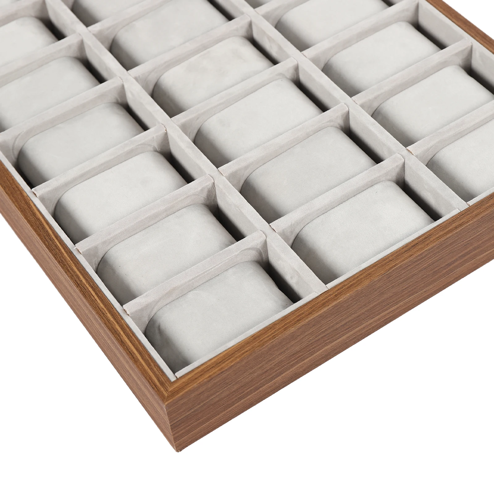 30 Compartments Watch Box, Display Case Organizer, Jewelry Storage Case, for Necklaces, Earrings, Rings