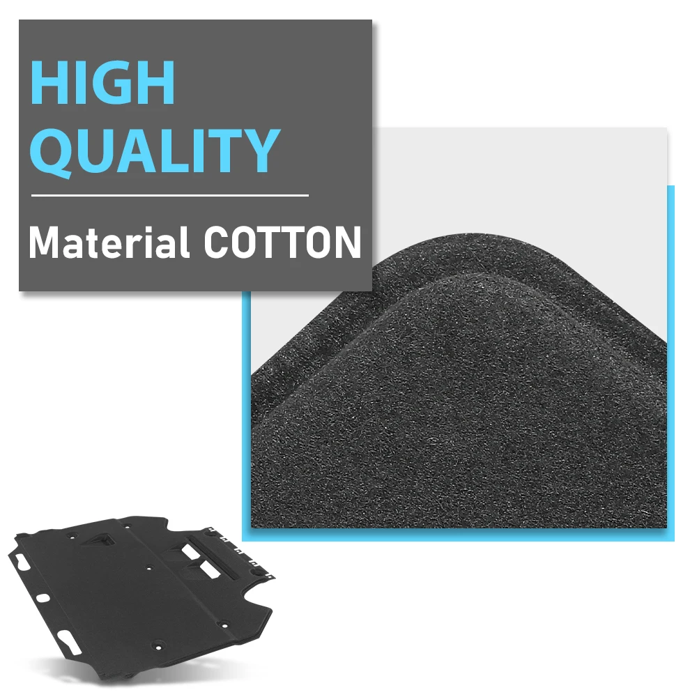 Engine Splash Shield Suitable for 2011-2018 Audi A6 A7 S6 S7 Quattro Rs7 4G0863822C, 4G0863822J, Black Cotton, Sturdy and Durable Car Protective Cover
