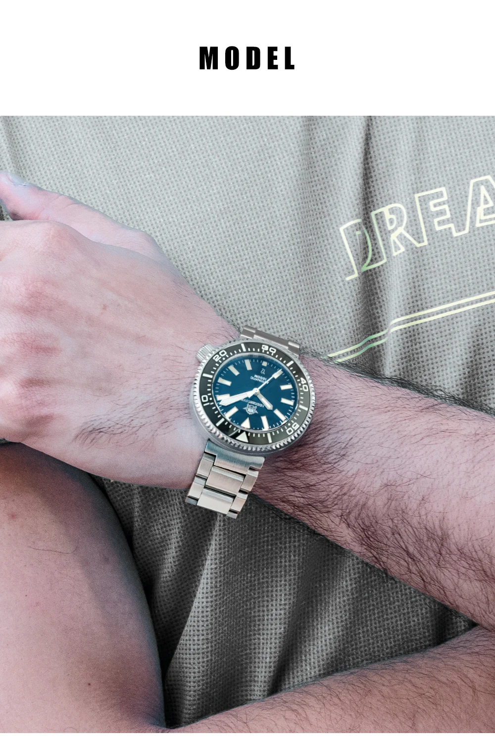 ADDIESDIV2025 New 8215 Movement 200m Waterproof BGW9 Blue Luminous Luxury Diving Automatic Watch Stainless Steel Sapphire AD2523