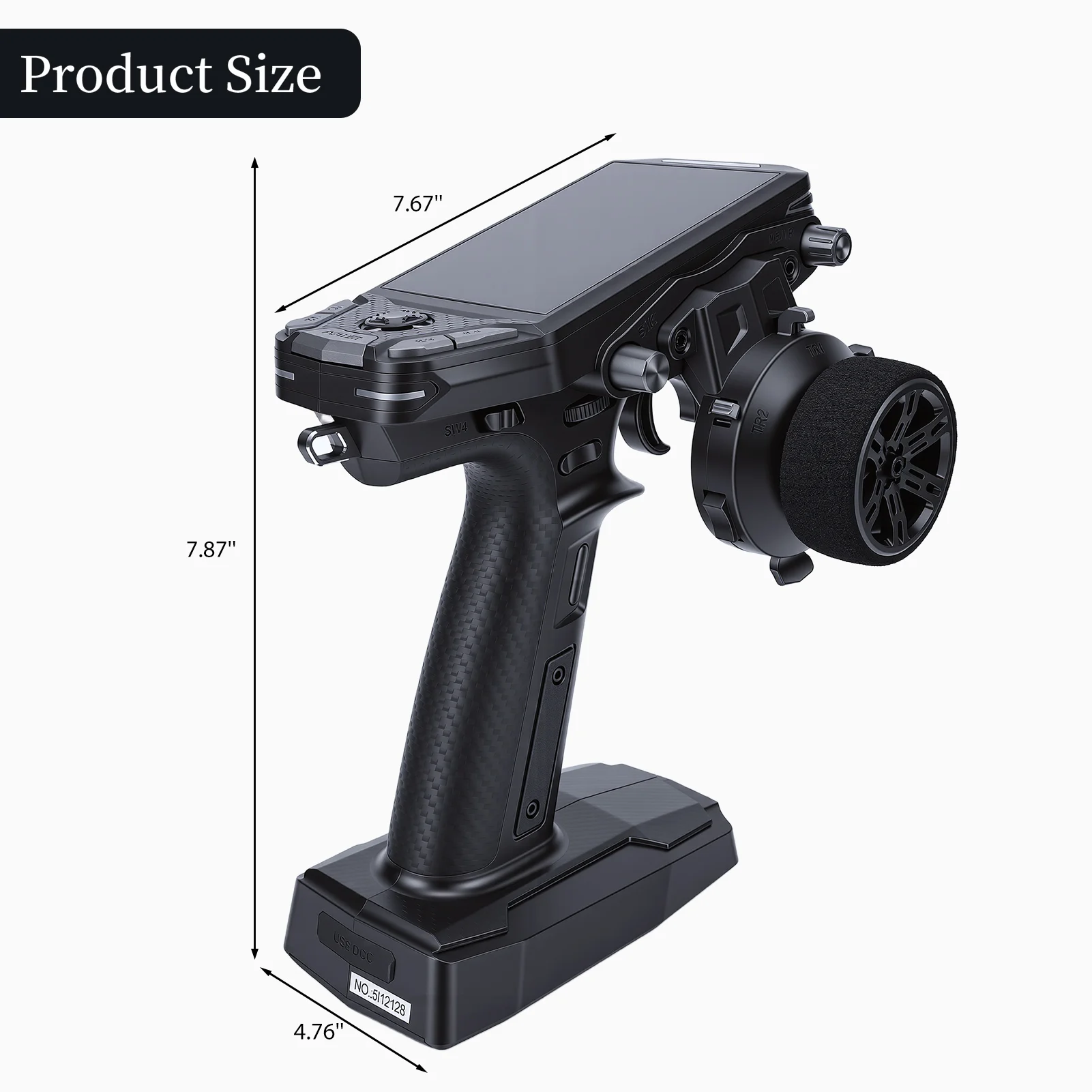 NEW RC Transmitter with Receiver Black 3.5 Inch Color Display 2.4G 11 Channel RC Transmitter with Dual Antennaes for RC Car Boat