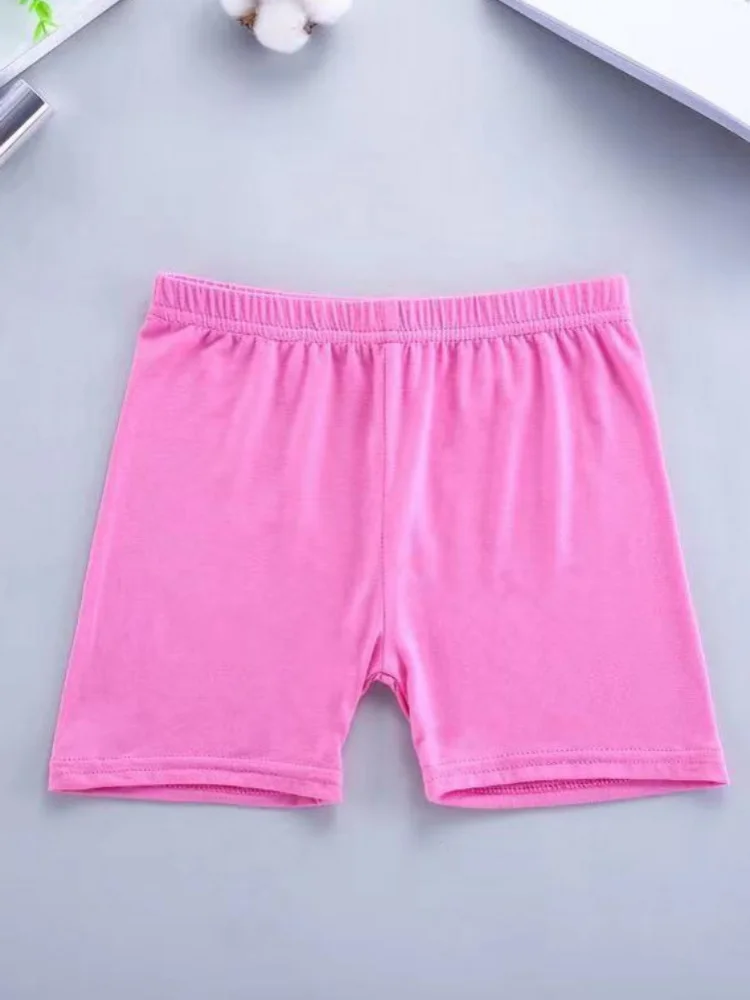 8pcs Girls' Soft and Comfortable Summer Lightweight Breathable Boxer Brief Underwear, childAnti-PeekFashion Sports Shortsand