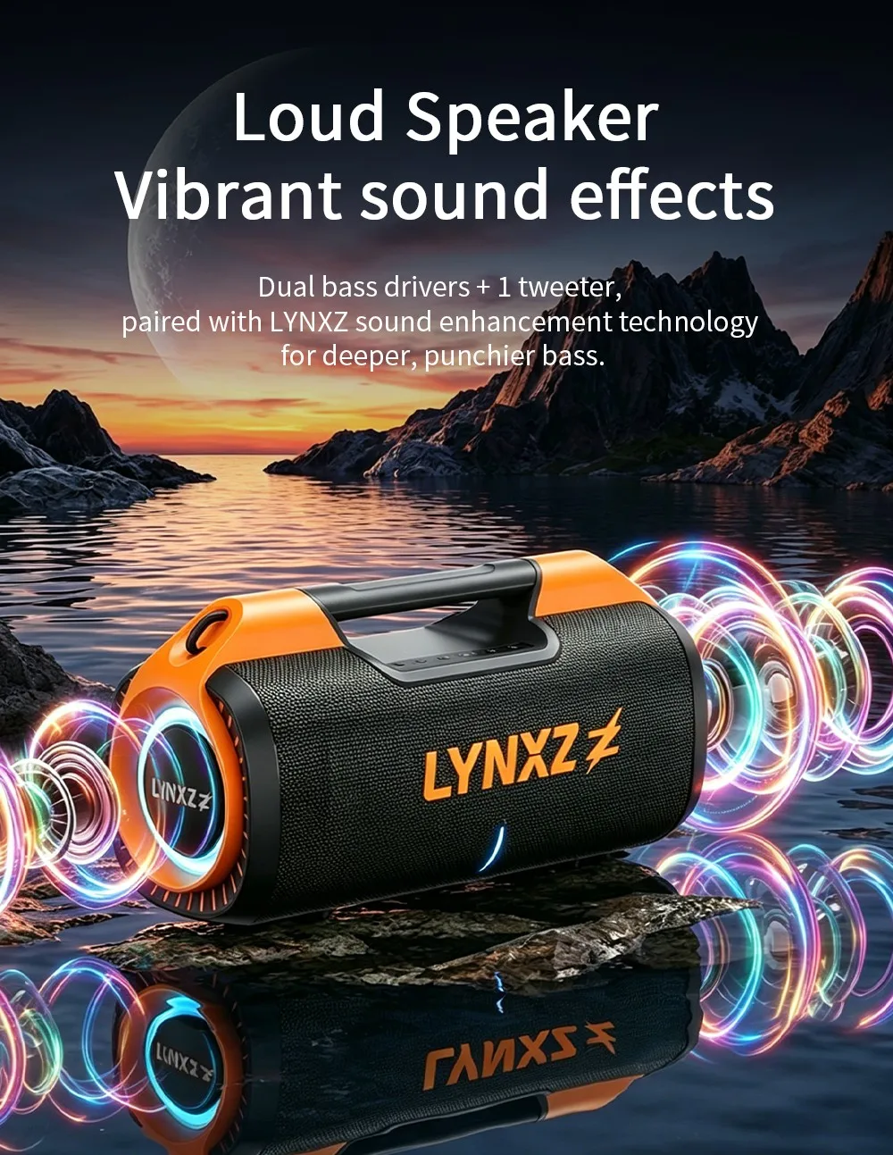 100W Bluetooth Speaker Loud Portable Boombox Wireless Outdoor Party IPX5 Waterproof TWS Stereo Bass Subwoofer 8000mAh