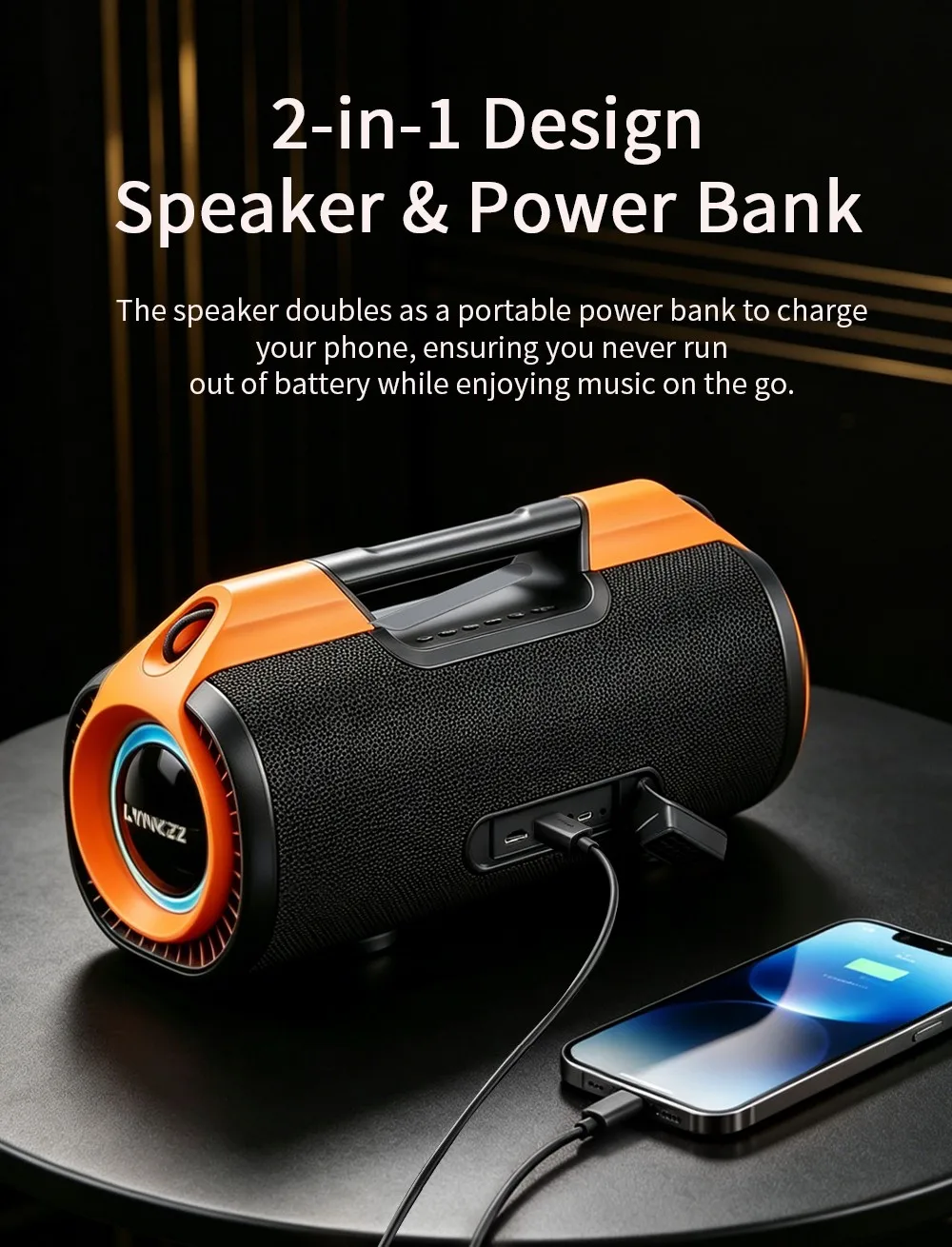 100W Bluetooth Speaker Loud Portable Boombox Wireless Outdoor Party IPX5 Waterproof TWS Stereo Bass Subwoofer 8000mAh