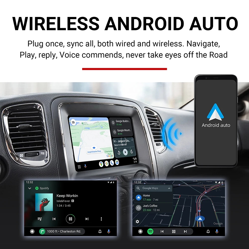 Wireless CarPlay For Dodge Challenger Journey 2013-2016 Original Car Screen Upgrade Wireless CarPlay Android Auto Decoder Box