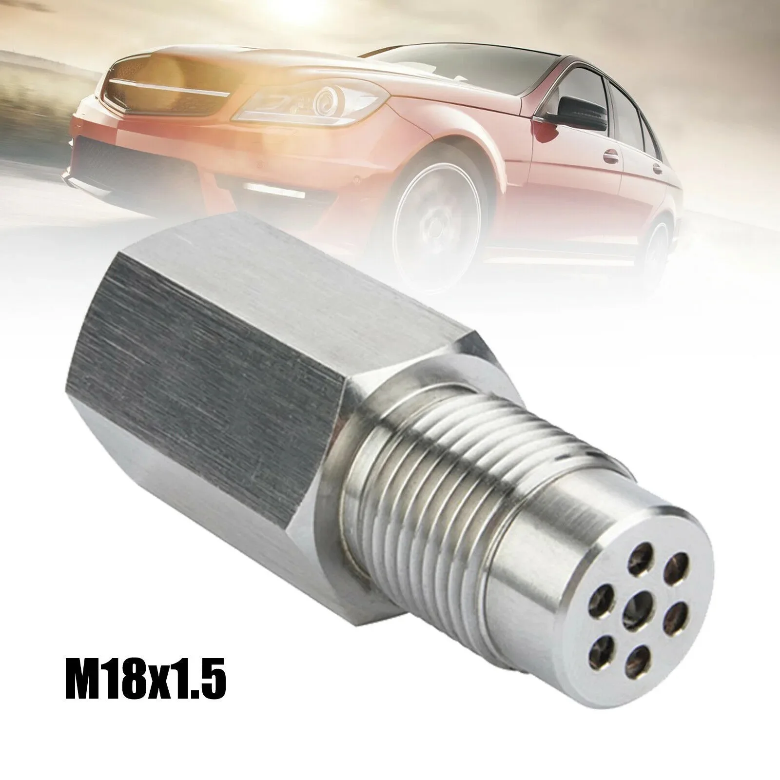 6PCS Sensor Spacer Adapter Check Engine Light CEL mini catalyst O2 Sensor Spacer Adapter M18X1.5