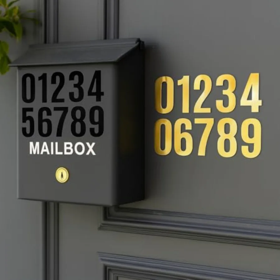 10 Sheets 1.5 Inch Vinyl Number Stickers 0-9 for DIY Crafts Home Decor Mailbox Signs Bottles Classroom Scrapbooks Labeling Proj