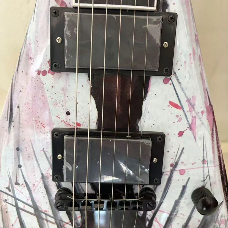 Local Warehouse, Painted Electric Guitar, HH Pickups, Solid Mahogany Body, Rock Music, Stage Performance, Collection, Holiday Gift