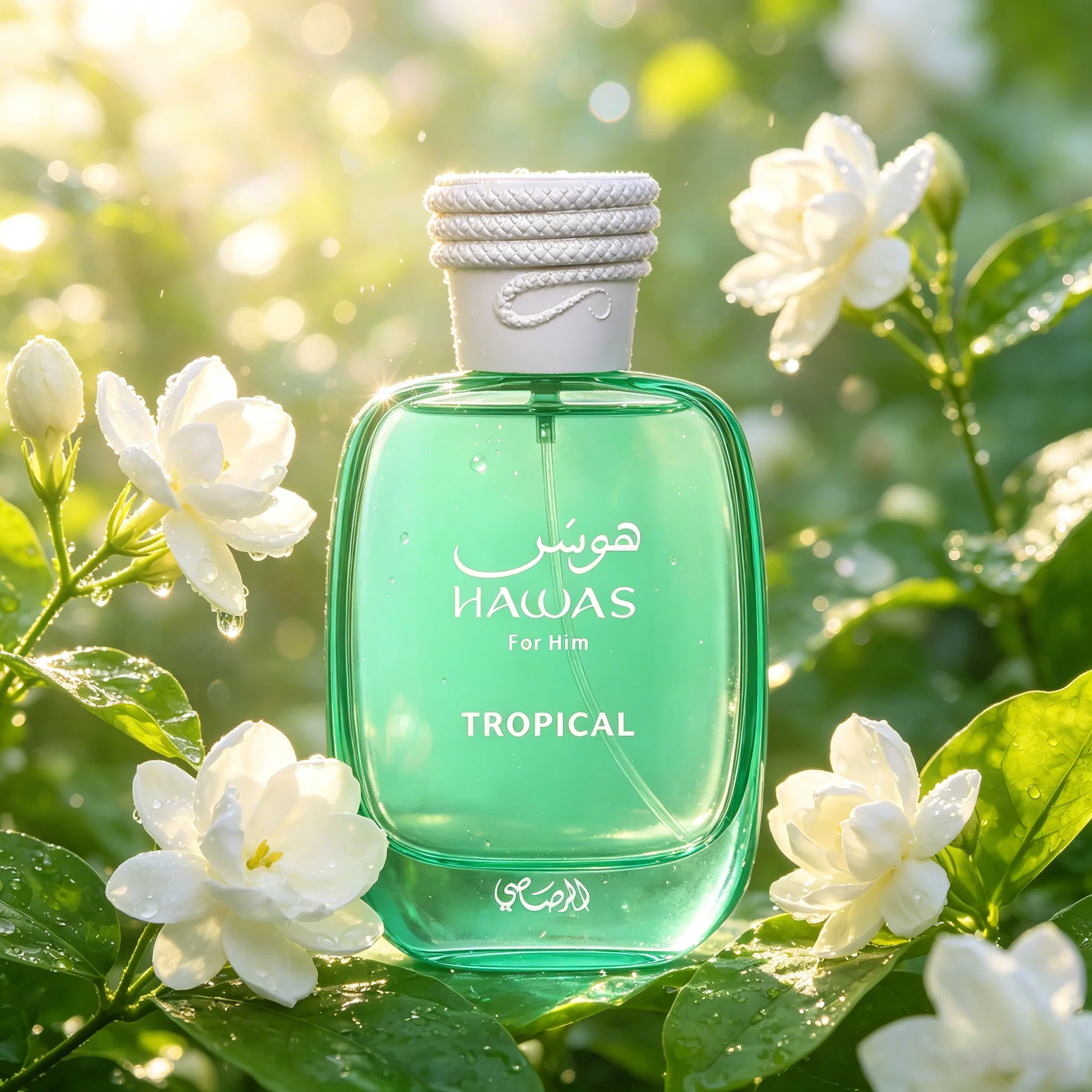 Rasasi Hawas Tropical Eau de Parfum Spray for Men – Exotic Tropical Fruity, Fresh Aquatic & Woody Scent, Long-Lasting Masculine Fragrance, Perfect Gift, 3.4 fl oz / 100 ml