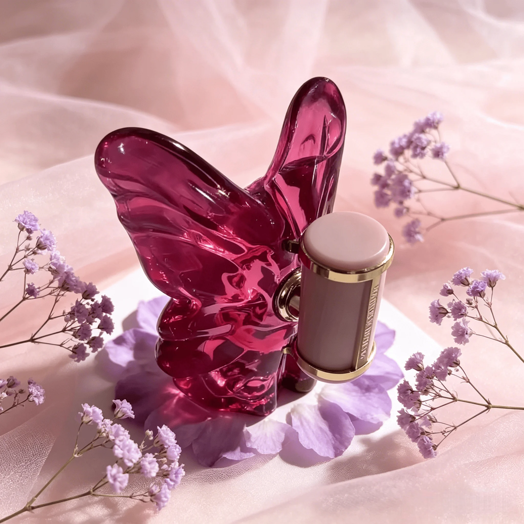 LA BOMBA 80ml Butterfly-Shaped Perfume – Vivid Pink Glamour Fragrance, Sophisticated Feminine Luxury Aroma