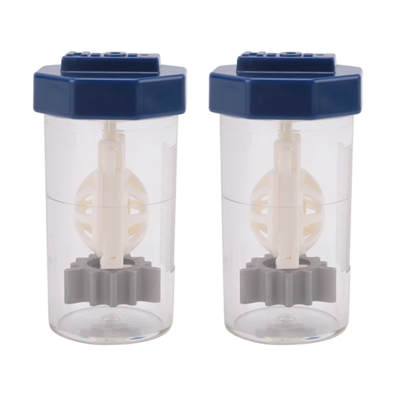 3 Pieces Hydrogen Peroxide Contact Lens Case Cleaner, Eye Scleral Contact Lens Stiff Clip Washer Machine, Portable