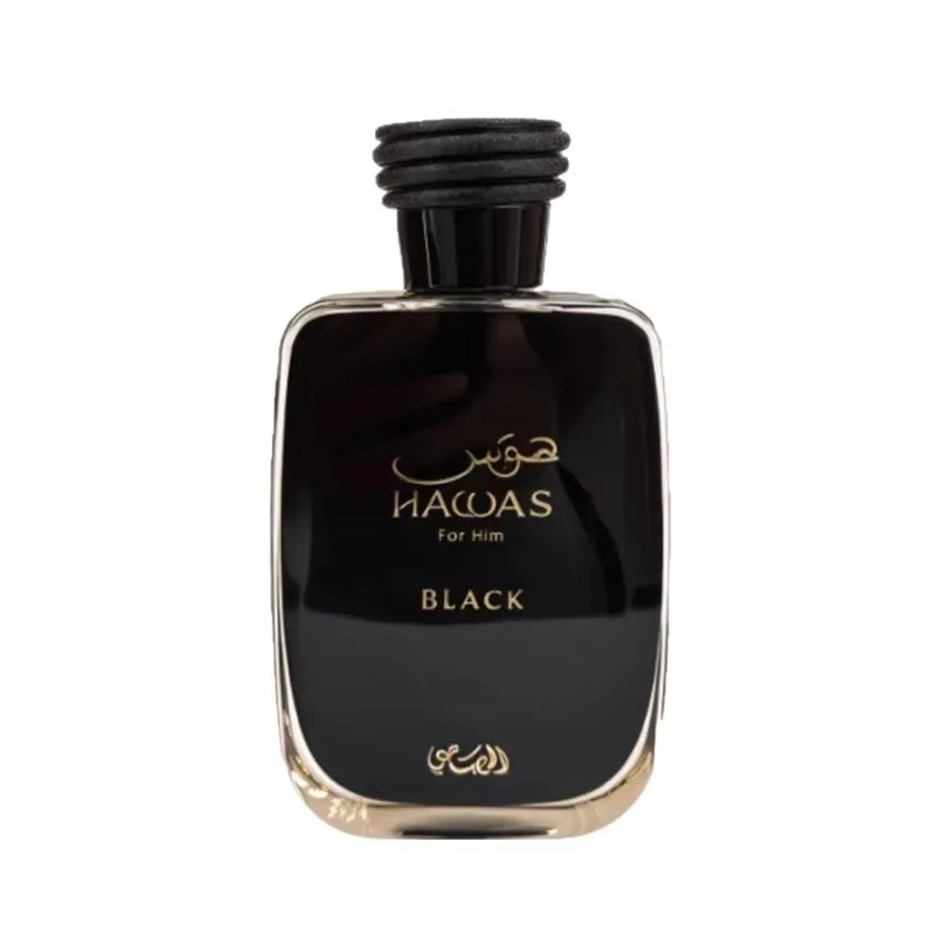Hawas For Him Black Eau de Parfum 100ml 3.38fl.oz Men Woody Spicy Long Lasting Fragrance