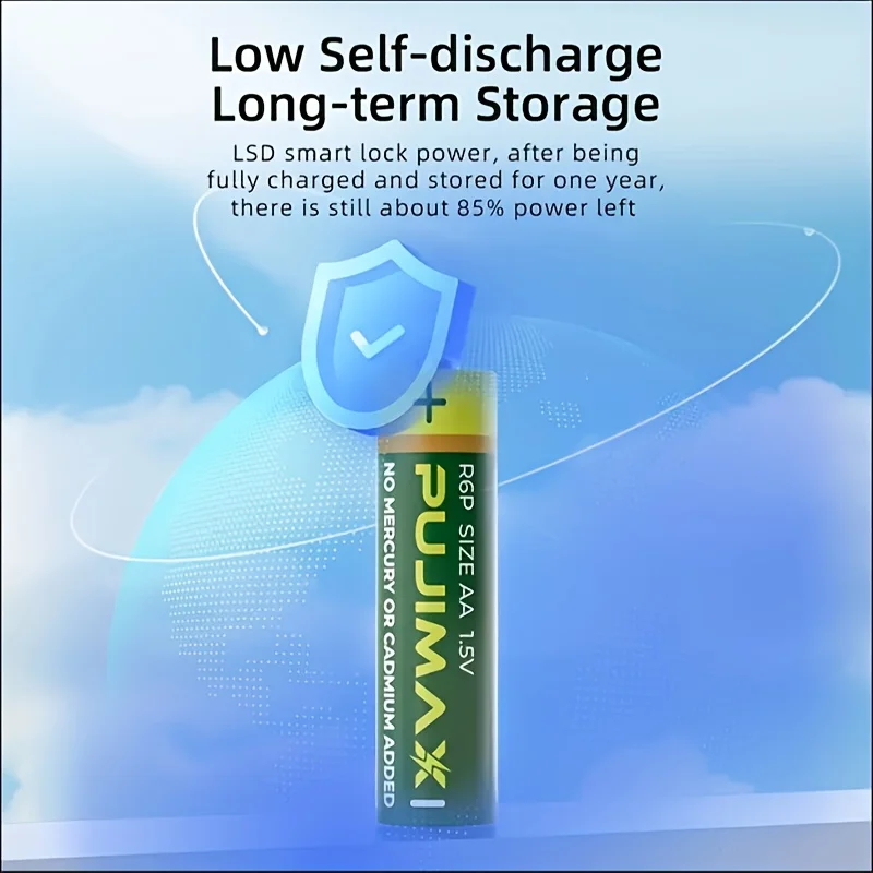 PUJIMAX 240/160/80/40-Piece AAA + AA Battery Pack, 1.5V Carbon-Based Battery, Suitable for Wireless Mice, Remote Controls, Jack-O'-Lanterns, Christmas Gifts, Razors, Etc., Non-Rechargeable