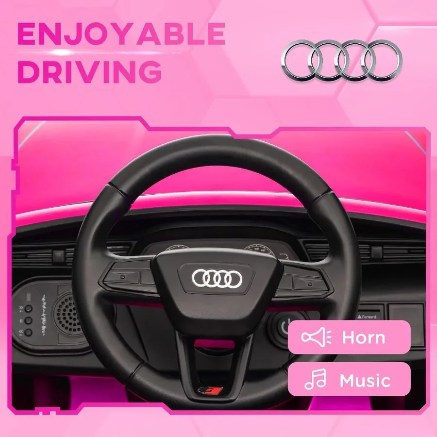 Audi Q8 e-tron Sportback Licensed 12V Ride on Car Battery Powered Electric Car with Remote Control 4 Spring Suspension Wheels S