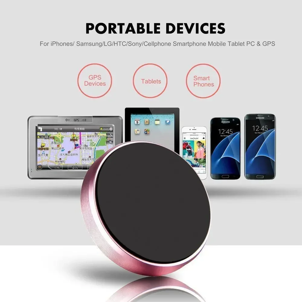 2PC Magnetic Car Phone Holder Universal Car Phone Stand for iPhone Xiaomi Huawei Samsung Dashboard Wall Mounted Car Magnet Sticker