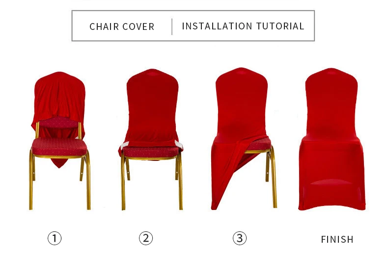 READOR 100pcs Stretch White Chair Slipcover Party Banquet Wedding Spandex Chair Covers for Events
