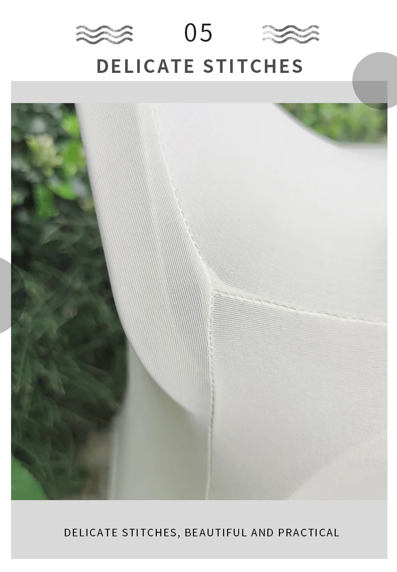 READOR 100pcs Stretch White Chair Slipcover Party Banquet Wedding Spandex Chair Covers for Events