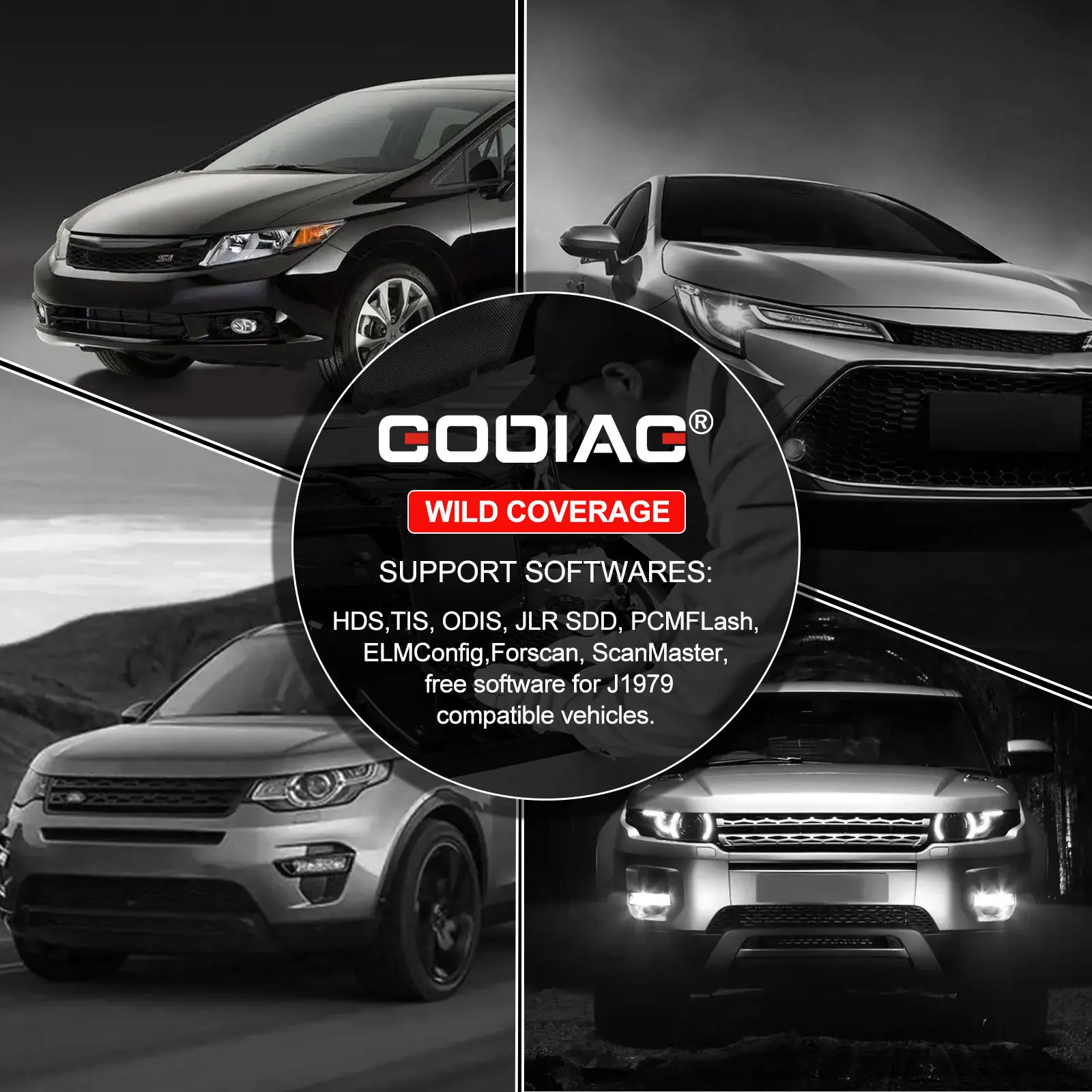 GODIAG GD101 GD 101 J2534 Compatible with J2534 Passthru & ELM327 Diagnose J1979 Compatible Vehicles Switch Mode Automatically