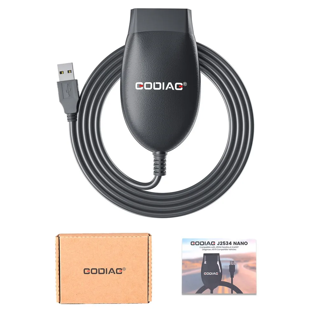 GODIAG GD101 GD 101 J2534 Compatible with J2534 Passthru & ELM327 Diagnose J1979 Compatible Vehicles Switch Mode Automatically