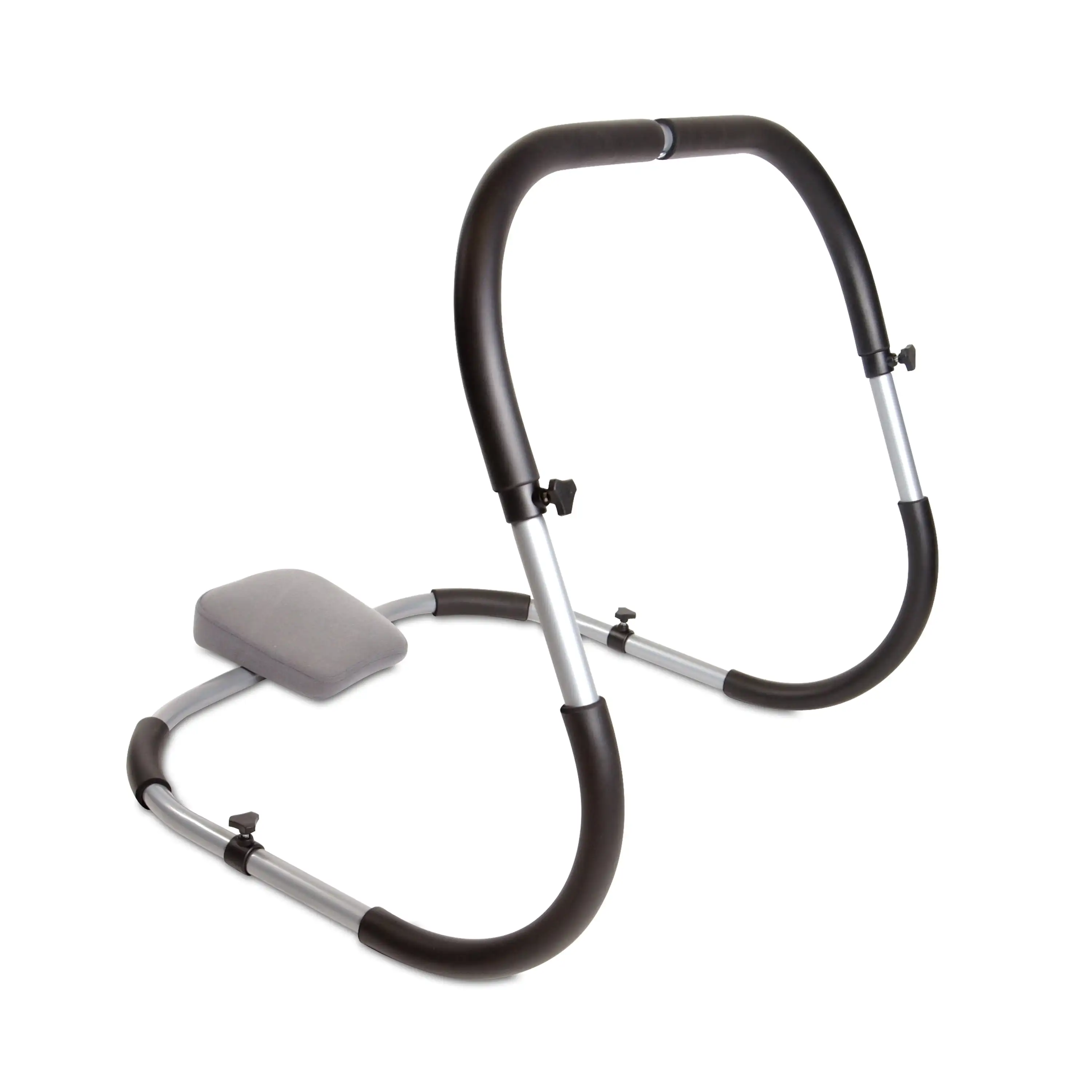 Barbell Ab Exerciser for Core Strength Training and Muscle Toning at Home or Gym