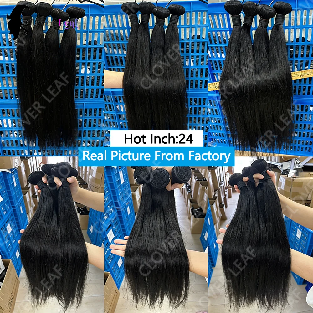 26 inch 12A Straight Human Hair Bundles 1/3/4 Pcs Virgin Hair Brazilian Raw Hair Bundles 100% Human Hair Extensions Raw Hair Bundles Natural Black Color 12-40 Inches Straight Human Hair Bundles Smooth Tender Ideal Tangle Free No Shedding For Daily Wear