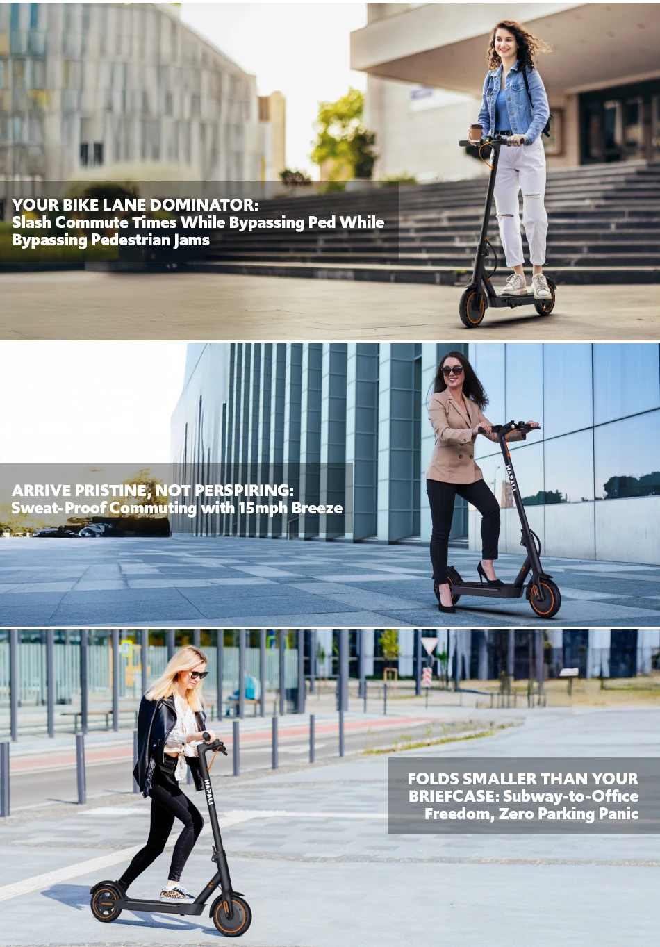 Electric Scooters for Adults, Max 19 Miles and 19 MPH 350W Foldable E Scooter with Side Light & APP